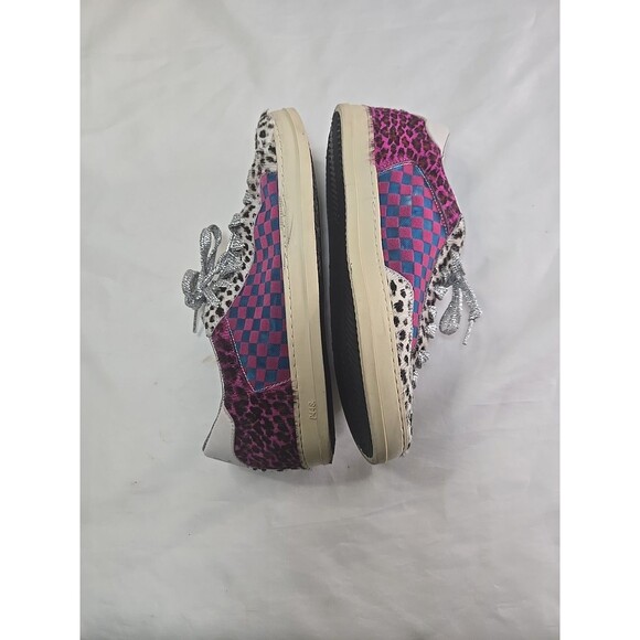 P448 John Cow/Check Sneaker Women's Size 38 - Picture 5 of 11